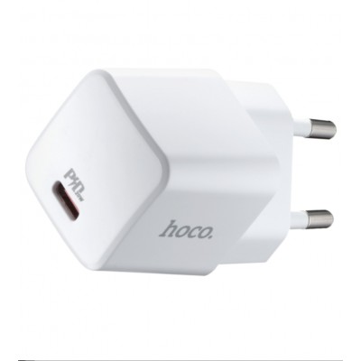 Адаптер мережевий Hoco N10 USB-C 20W White