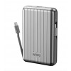 Додатковий акумулятор Wiwu Trunk Series Magnetic Wireless charging 20000mAh, 22,5w Silver