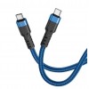 Кабель HOCO Type-C to Type-C U110 1.2m 60W Blue