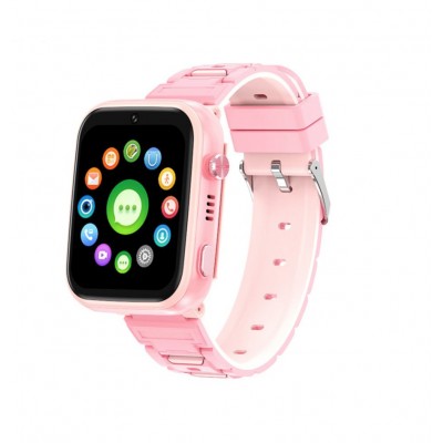 Дитячий Смарт Годинник XO H130 GPS Children's Intelligent 4G Watch Pink