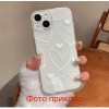 Накладка iPhone 15 Pro Max Transparent White Heart