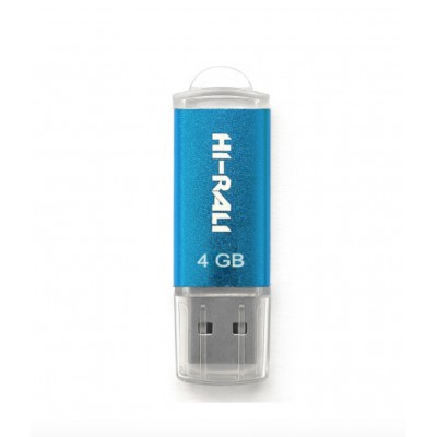 Флеш память USB 4GB Hi-Rali Rocket Series Blue (HI-4GBVCBL)