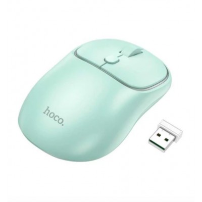 Мишка безпровідна Hoco GM25 Royal dual-mode business wireless mouse Light Green