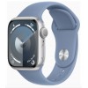 Apple Watch Series 9 GPS 41mm Silver Aluminum with Storm Blue Sport Band ML (MR913)