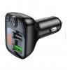 FM Модулятор Borofone BC41 Eminency QC3.0 Car BT FM transmitter Black