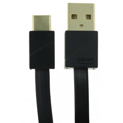 Кабель Type-C REMAX Gold Plating Quick Charging Cable RC-048a 3A1m. Black