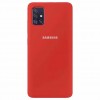 Накладка Silicone Cover для Samsung A715 Silky&Soft Touch Red