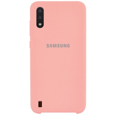 Накладка Silicone Cover для Samsung A015 (A01 2020) Silky&Soft Touch Cotton Candy