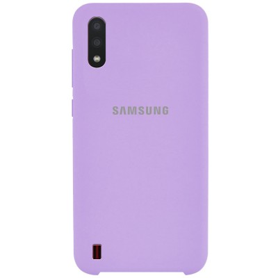 Накладка Silicone Cover для Samsung A015 (A01 2020) Silky&Soft Touch Dasheen
