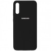 Накладка Silicone Cover для Samsung A505/A507/A307 Silky&Soft Touch Black
