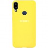 Накладка Silicone Cover для Samsung A107 (A10s 2019) Silky&Soft Touch Yellow