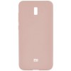 Накладка Silicone Cover для Xiaomi Redmi 8A Silky&Soft Touch Pink Sand
