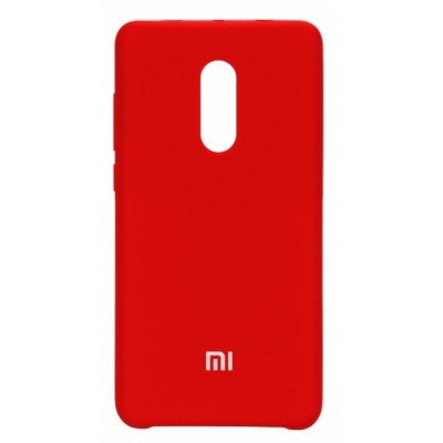 Накладка Silicone Cover для Xiaomi Redmi 8 Silky&Soft Touch Red
