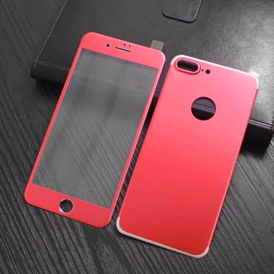 Захисне скло iPhone 7 2in1 Alluminium Red