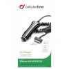 Автомобільний зарядний пристрій CellularLine iPhone 4/4S (12-24V 700mAh) Black