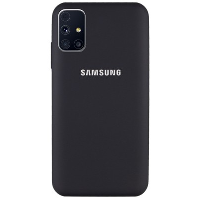 Накладка Silicone Cover Full для Samsung M317 (M31s) Black