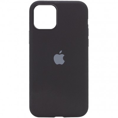 Накладка Silicone Case Full для iPhone 12 Pro Max (6.7) Black
