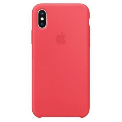 Накладка Silicone Case для iPhone X Camellia