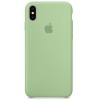 Накладка Silicone Case для iPhone X Light Green