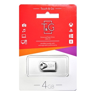 Флеш память 4GB T&G 106 Metal Series Silver (TG106-4G)