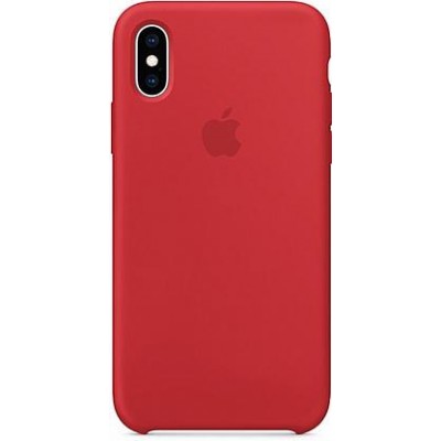 Накладка Silicone Case для iPhone X Red