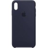 Накладка Silicone Case для iPhone XS Max Dark Blue