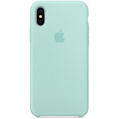 Накладка Silicone Case для iPhone XS Max Blue Green