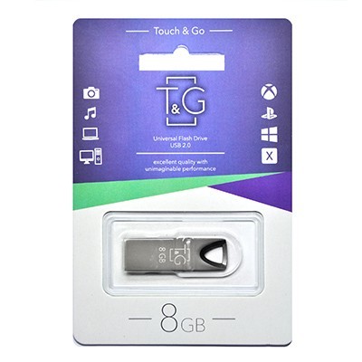 Флеш память 8GB T&G 117 Metal Series Black (TG117BK-8G)