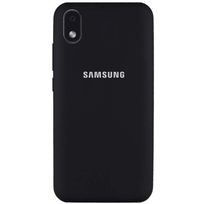 Накладка Silicone Cover Full Protective для Samsung Galaxy M01 Core A01 Core Black