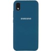 Накладка Silicone Cover Full Protective для Samsung Galaxy M01 Core A01 Core Cosmos Blue