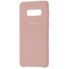 Накладка Silicone Cover для Samsung G973 (S10) Silky&Soft Touch Beige