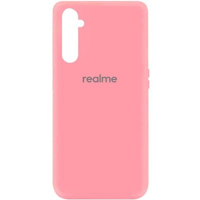 Накладка Silicone Case Full для Realme 6i Pink