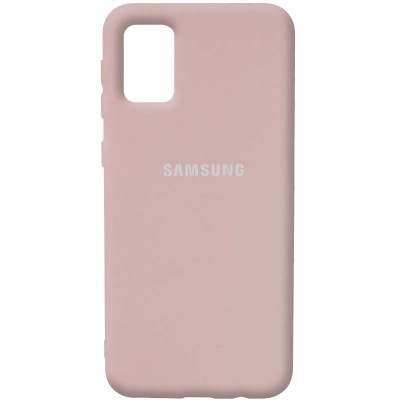 Накладка Silicone Cover Full для Samsung A02sM02s Pink Sand