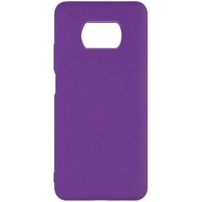 Накладка Silicone Cover Full для Xiaomi Poco X3 NFC Purple