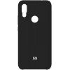 Накладка Silicone Cover для Xiaomi Redmi Note 7 Silky&Soft Touch Black