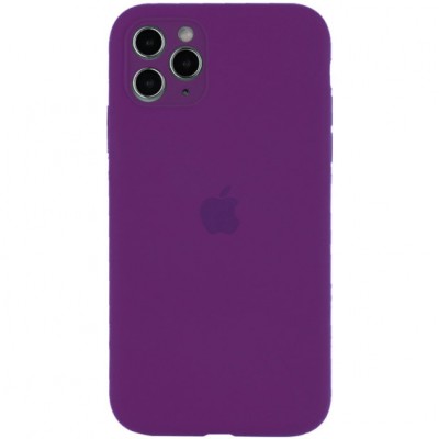 Накладка Silicone Case Full Camera Protective для iPhone 12 Pro Max Purple