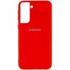 Накладка Silicone Cover Full для Samsung G991 (S21) Red