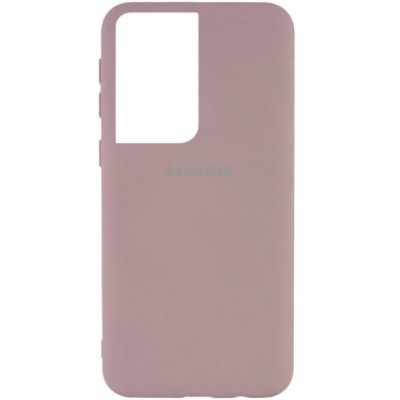 Накладка Silicone Cover Full для Samsung G996 (S21 Plus) Pink Sand