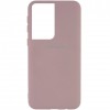 Накладка Silicone Cover Full для Samsung G996 (S21 Plus) Pink Sand