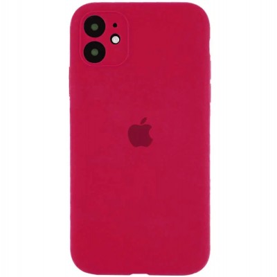 Накладка Silicone Case Full Camera for iPhone 11 red
