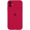 Накладка Silicone Case Full Camera for iPhone 11 red