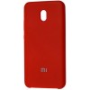 Накладка Silicone Cover для Xiaomi Redmi 8A Silky&Soft Touch Dark Red