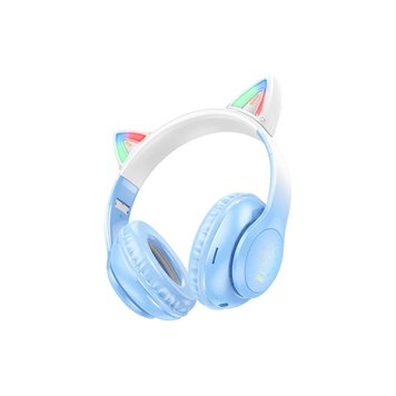 Навушники накладні Bluetooth Hoco W42 Cat Blue 41621 фото