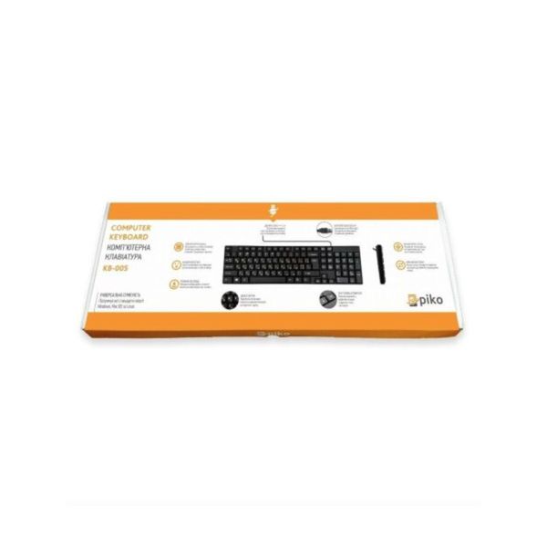 Клавіатура Piko KB-005 Ukr Black (1283126472459) 45135 фото