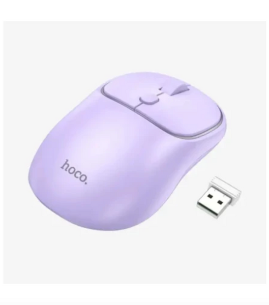 Мишка безпровідна Hoco GM25 Royal dual-mode business wireless mouse Light Purple 46595 фото