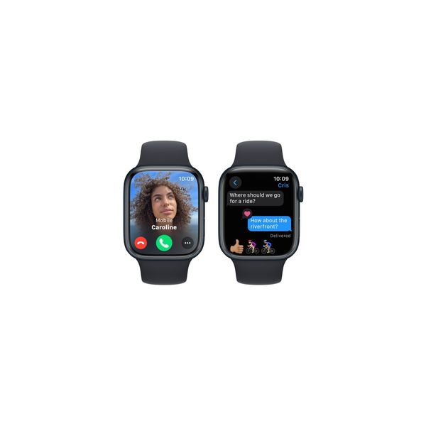 Apple Watch Series 9 GPS 45mm Midnight Aluminum Case w. Midnight S. Band - ML (MR9A3) 42038 фото