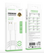 Кабель Borofone BX117 2.4A USB-Lightning 1m White 50671 фото 3