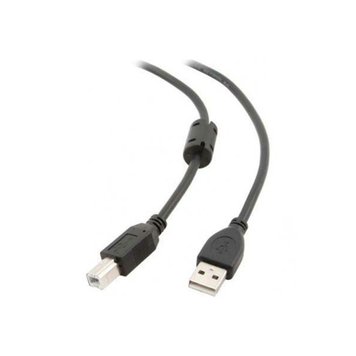 Кабель Maxxter USB - USB Type-B V 2.0 (MM), феритовий фільтр, 1.8 м Black (UF-AMBM-6) 43237 фото