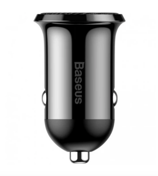 Автомобільний адаптер Baseus Grain Pro Car Charger (Dual USB 4.8A ) Black 36655 фото