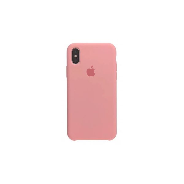 Накладка Silicone Case для iPhone X/XS Light Pink 18337 фото